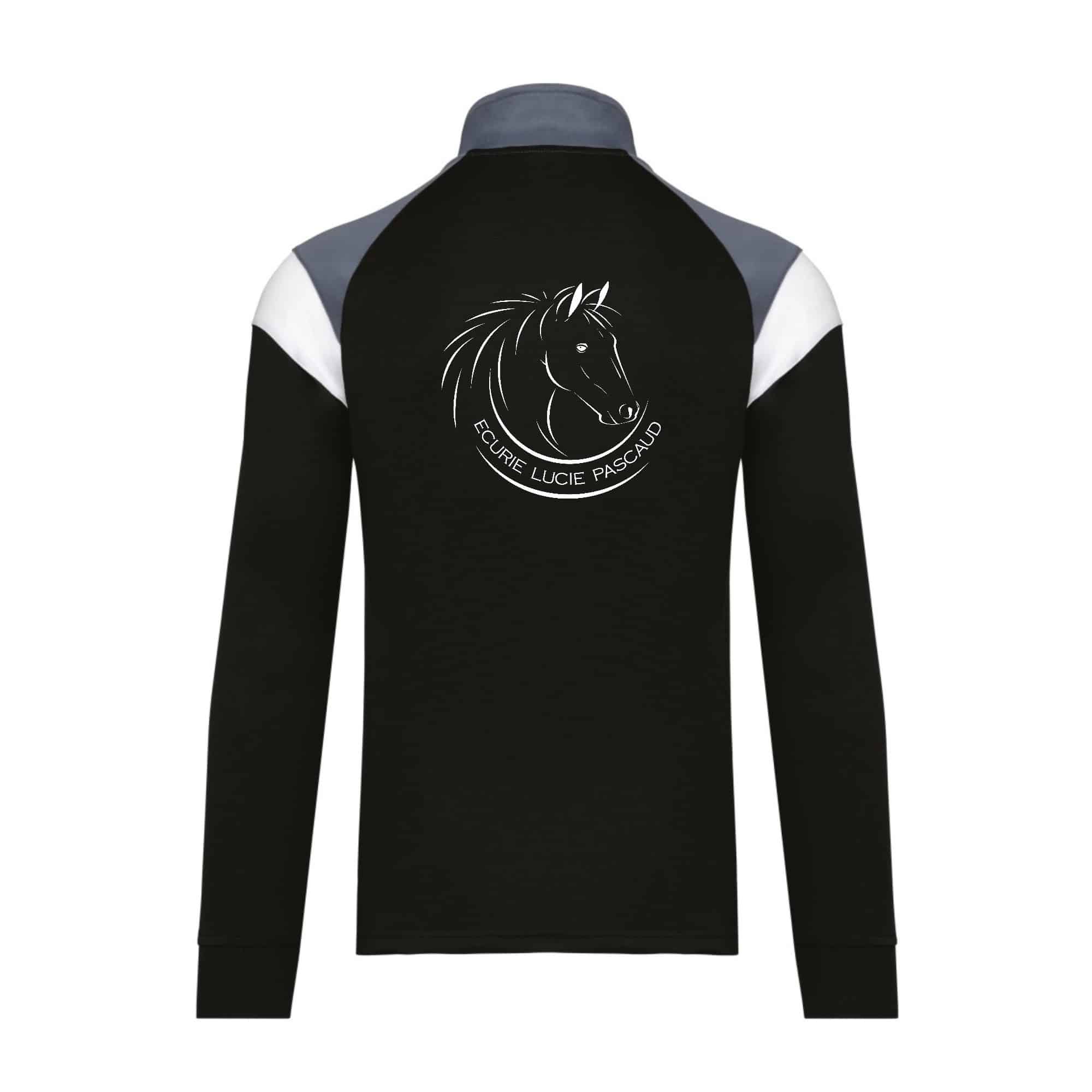 Veste de survêtement zippée (unisexe) - Écurie Lucie Pascaud - Noir - PA390 – Image 3