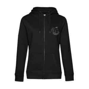 SWEAT ZIPPÉ (femme) - Écurie Lucie Pascaud - Noir - BCW03Q