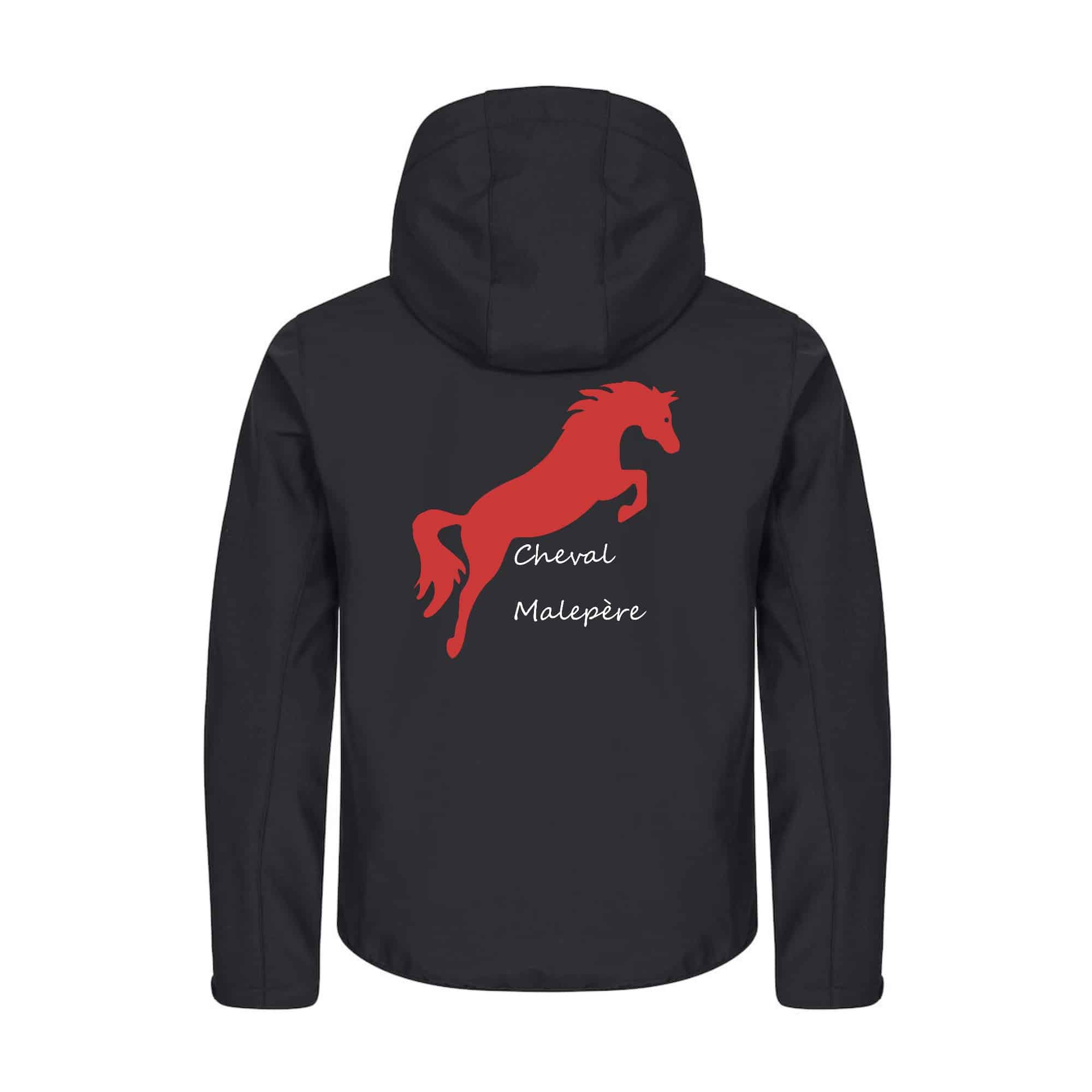 SOFTSHELL "Classic" (homme) - Cheval Malepère - Noir - 0200912 – Image 3