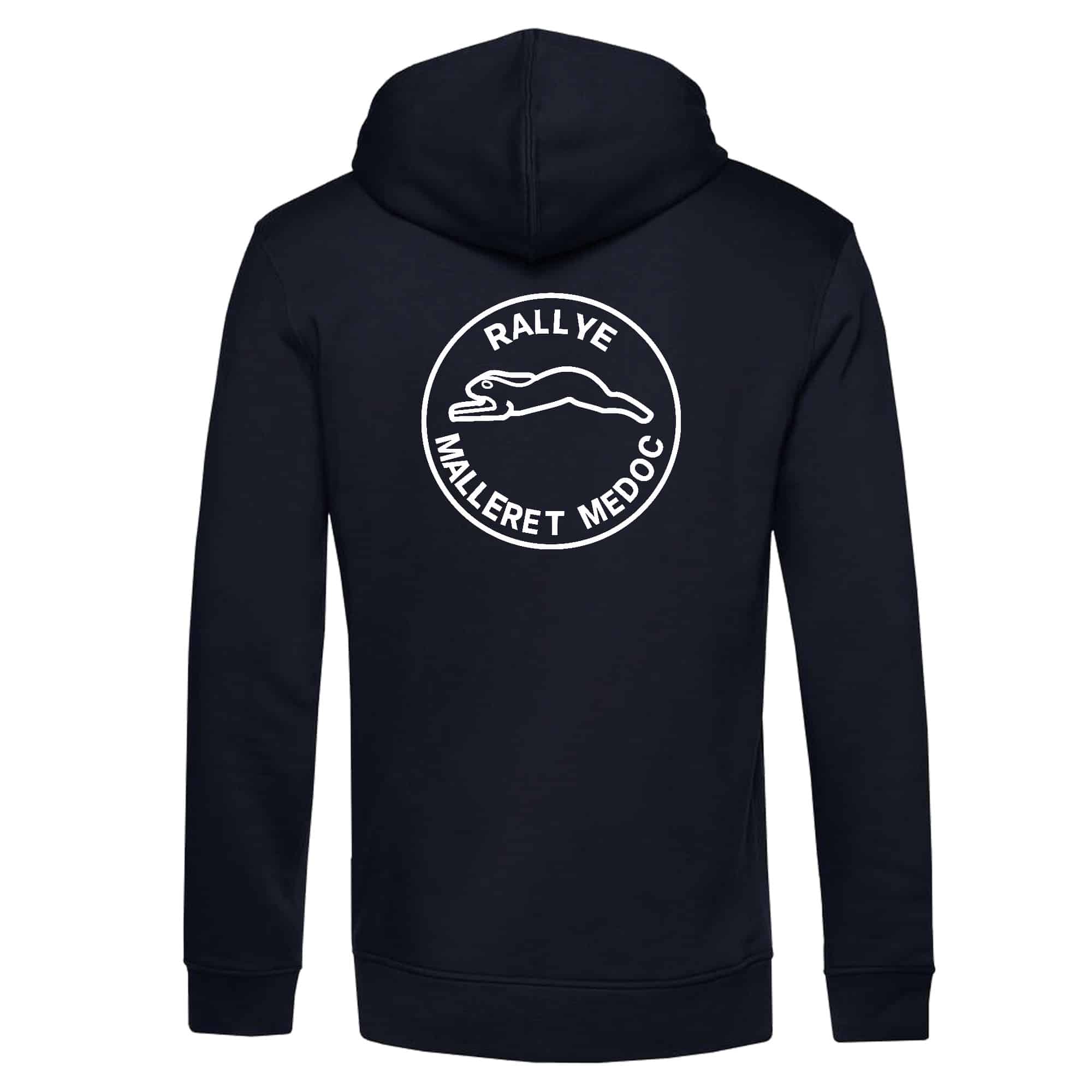 SWEAT A CAPUCHE (homme) - Rallye Malleret Médoc - Navy - BCU33B – Image 3