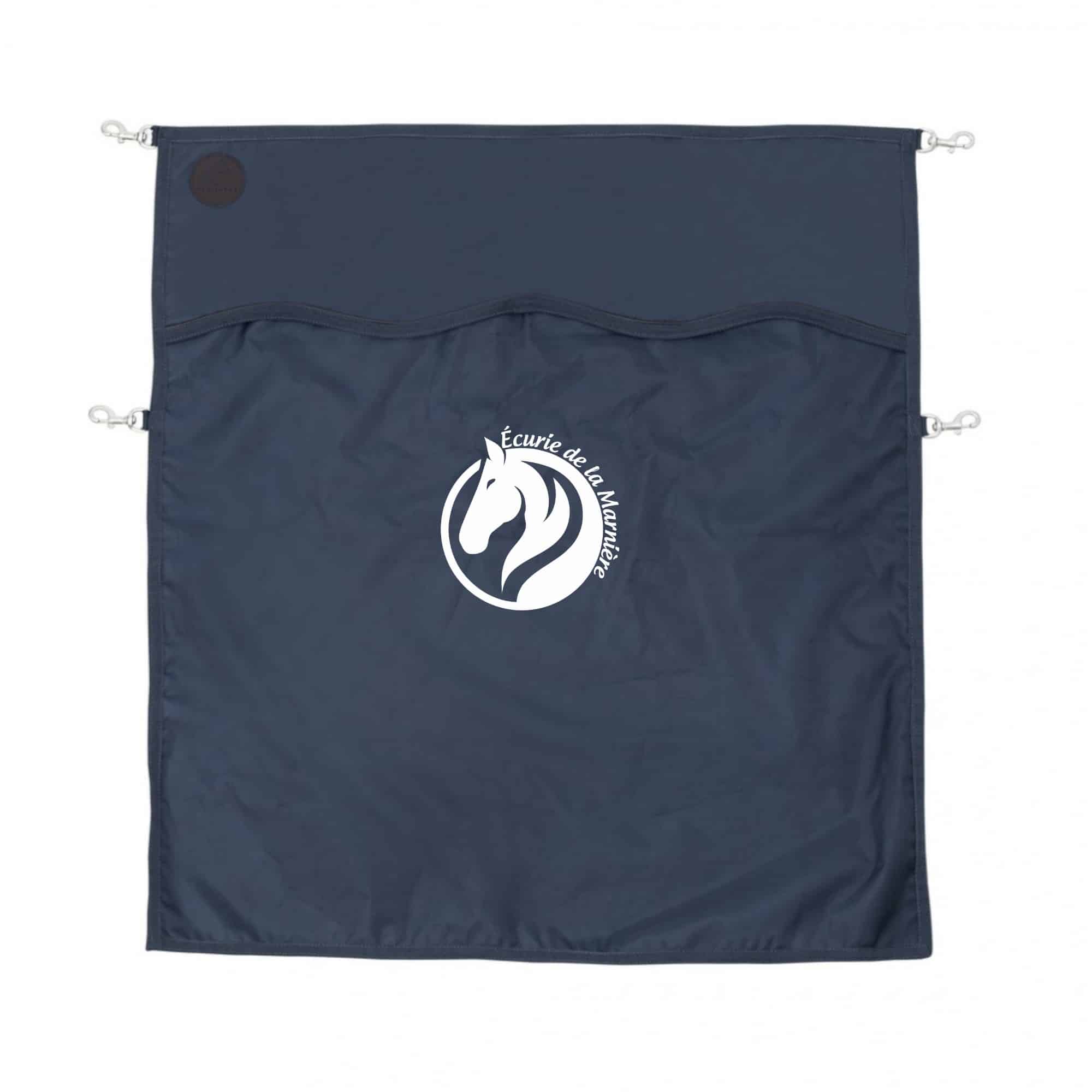 Rideau ou porte de box EQUITHÈME Premium - ECURIE DE LA MARNIERE - Navy - RP001