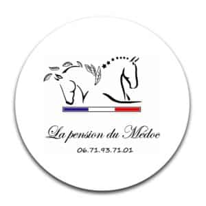 STICKER ROND - La Pension du Médoc - STI001