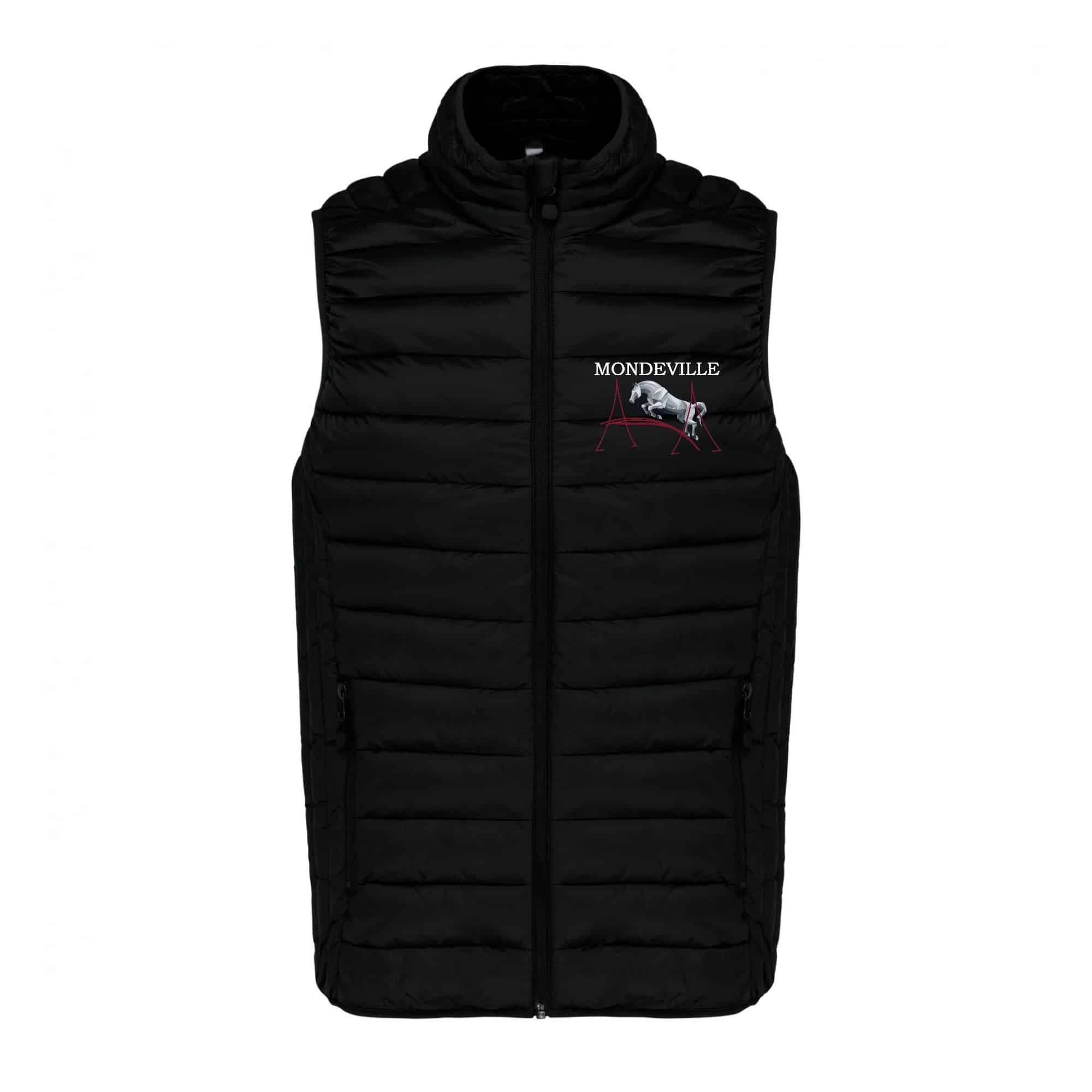 DOUDOUNE SANS MANCHES (enfant) - centre équestre de Mondeville - Noir - K6115