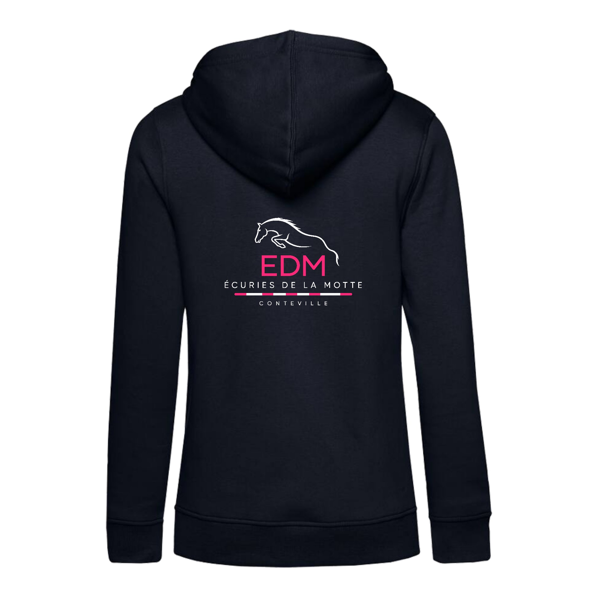 SWEAT A CAPUCHE (femme) – ECURIES DE LA MOTTE (62) - Navy - BCW34B – Image 3