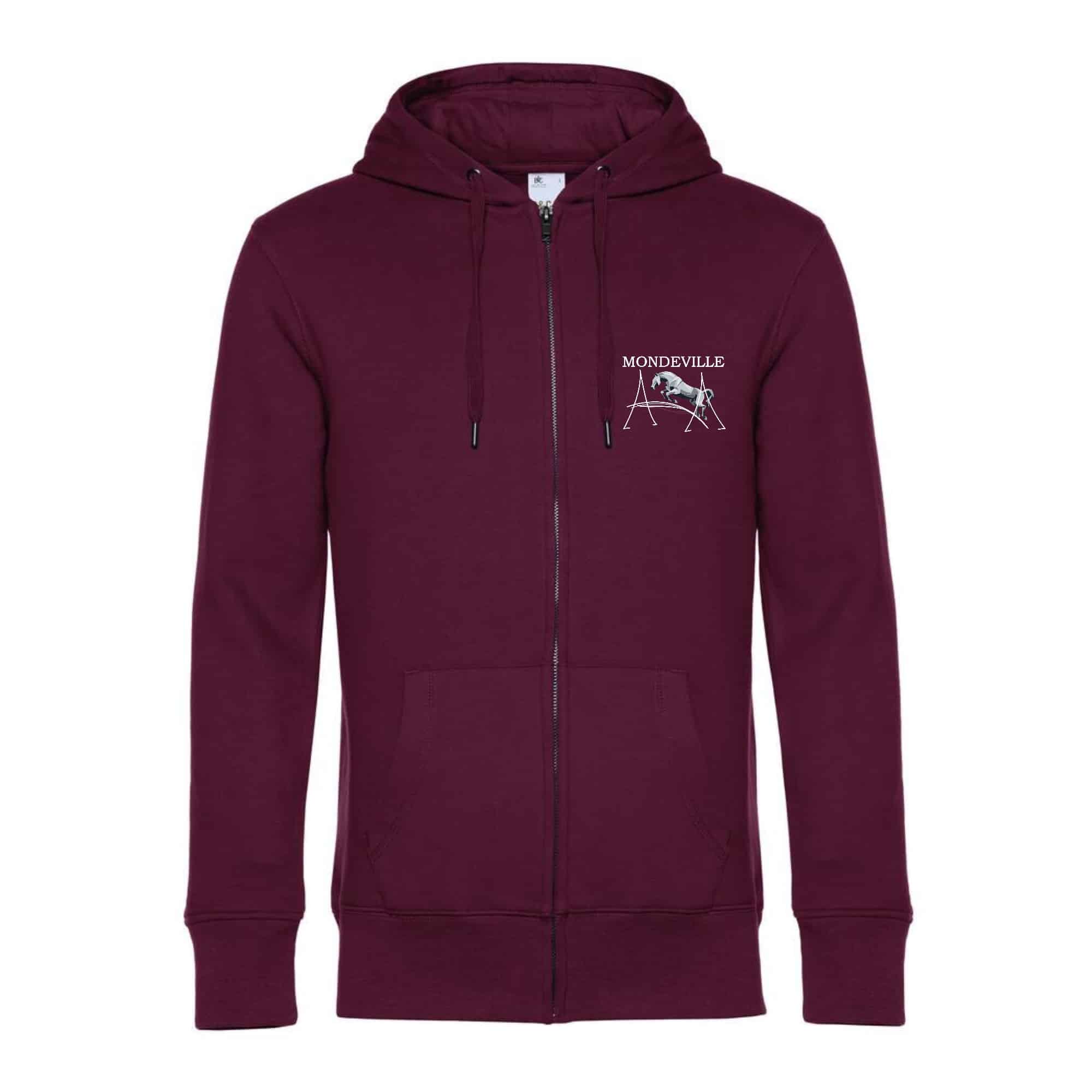 SWEAT ZIPPÉ (Homme) - centre équestre de Mondeville - Bordeaux - BCU03K