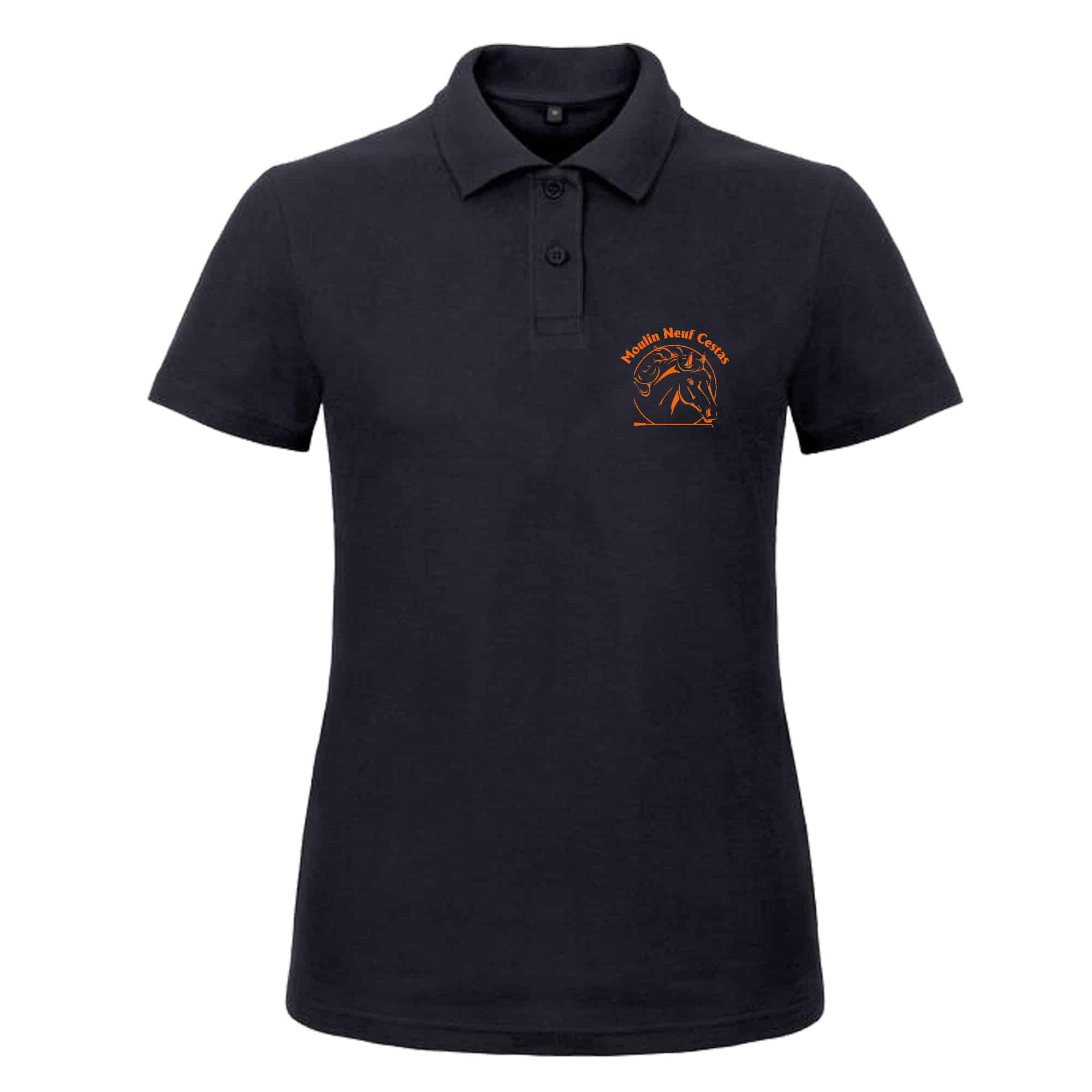 POLO (femme) - CERCLE HIPPIQUE DE MOULIN NEUF - Navy - BCI1F