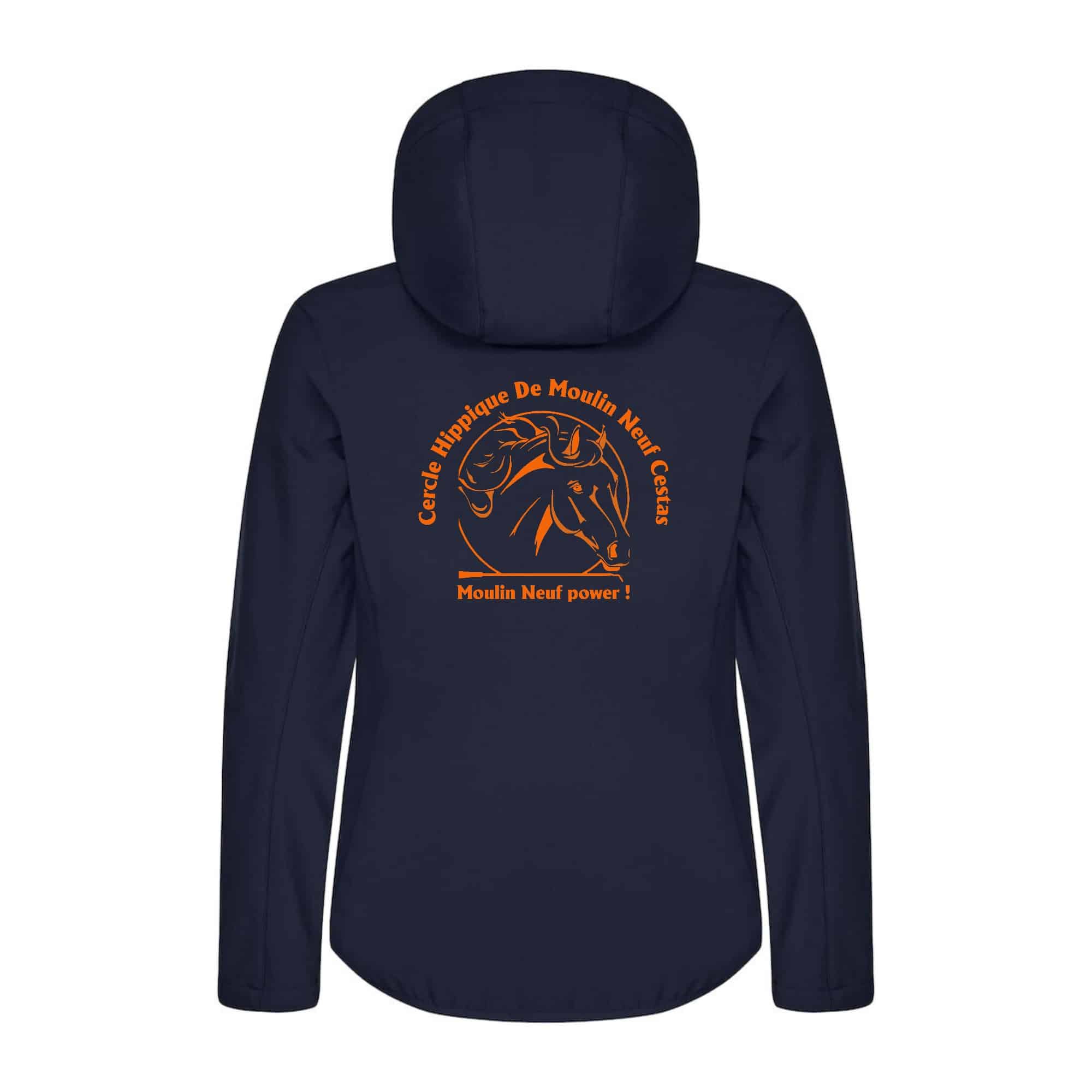 SOFTSHELL "Classic" (femme) - CERCLE HIPPIQUE DE MOULIN NEUF - Navy - 0200917 – Image 3