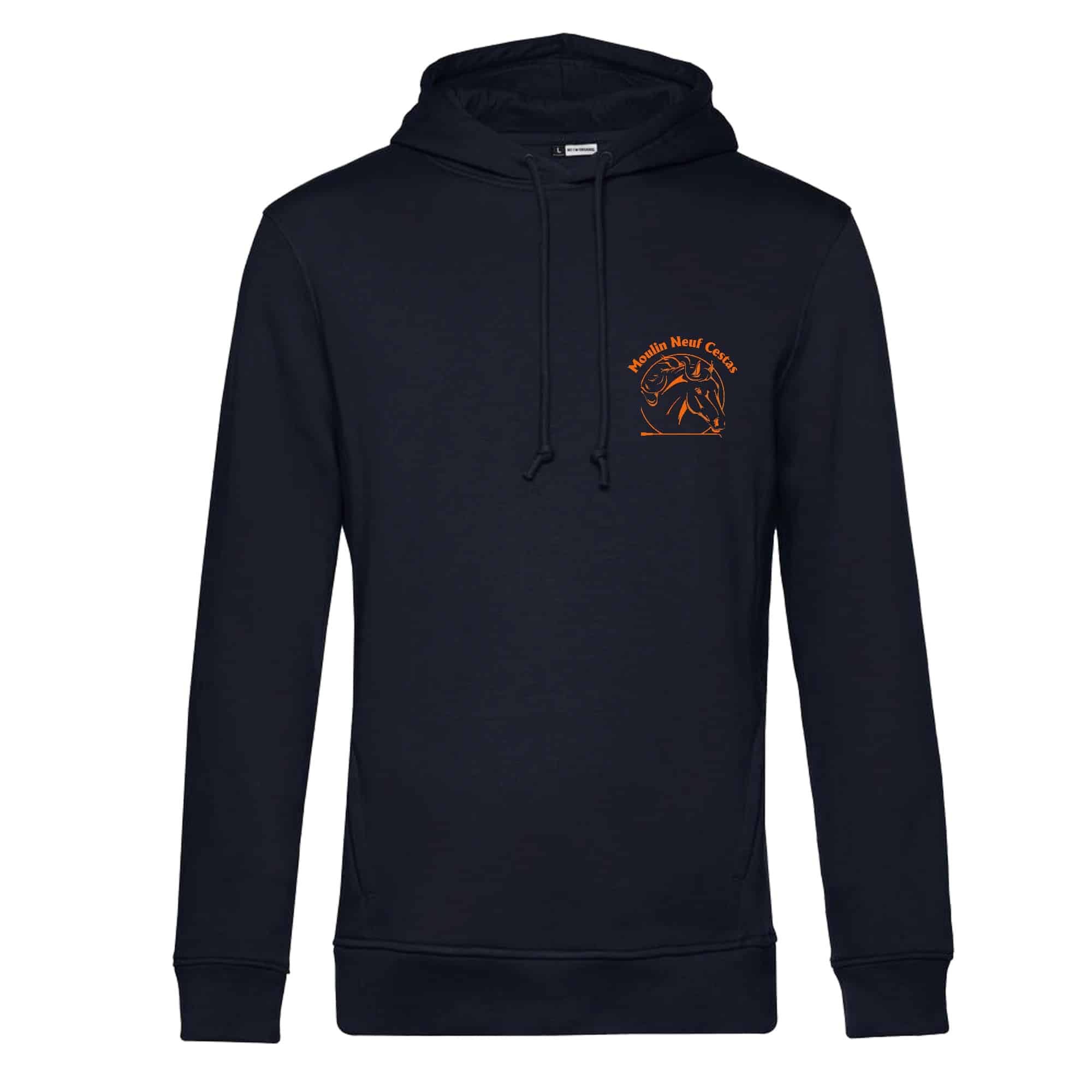SWEAT A CAPUCHE (enfant) - CERCLE HIPPIQUE DE MOULIN NEUF - Navy - K477