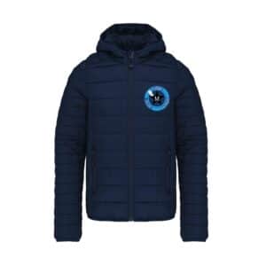 DOUDOUNE AVEC MANCHES ET CAPUCHE (enfant) - M POKER CLUB RIORGES – Navy - K6112