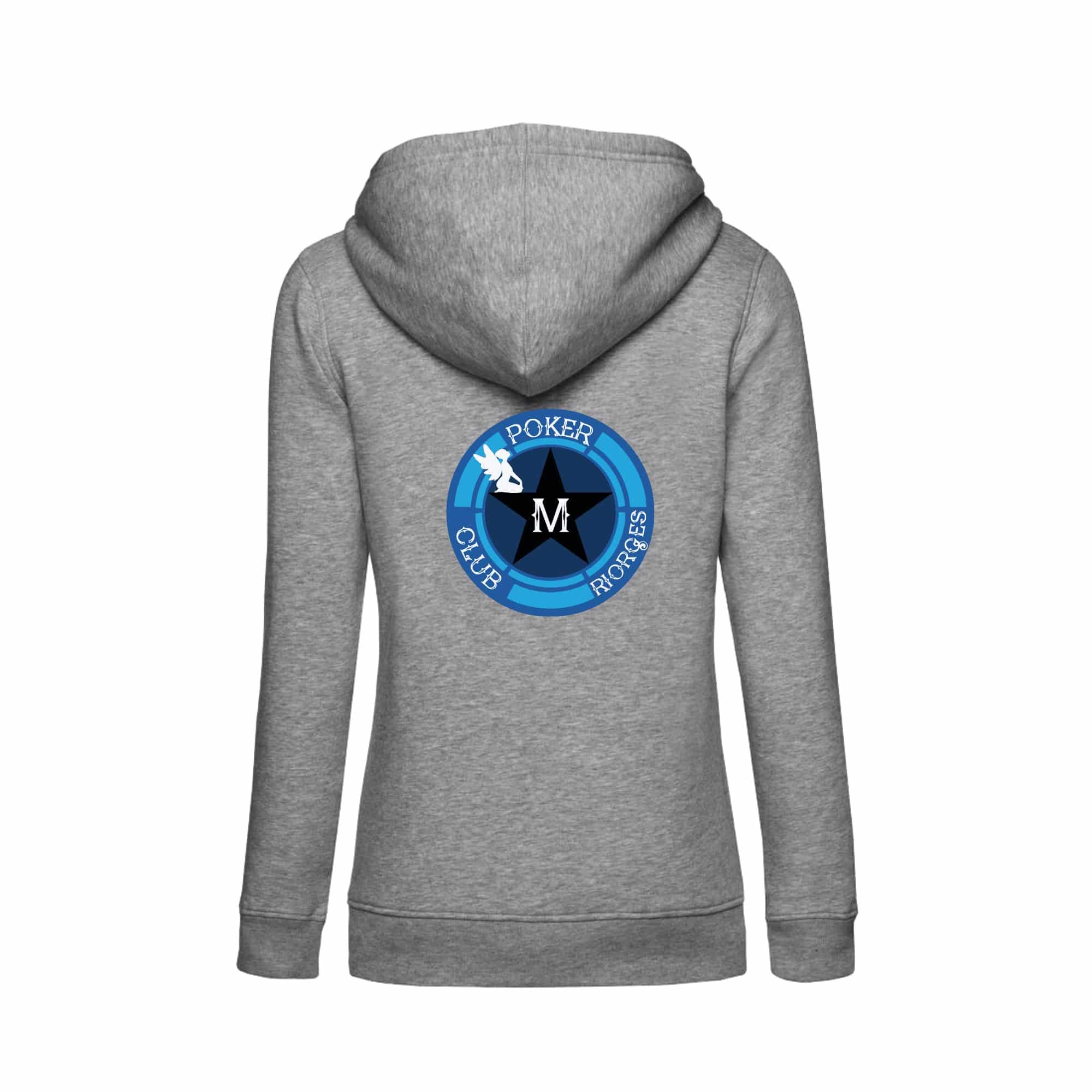 SWEAT ZIPPÉ (femme) - M POKER CLUB RIORGES - BCW03Q – Image 4