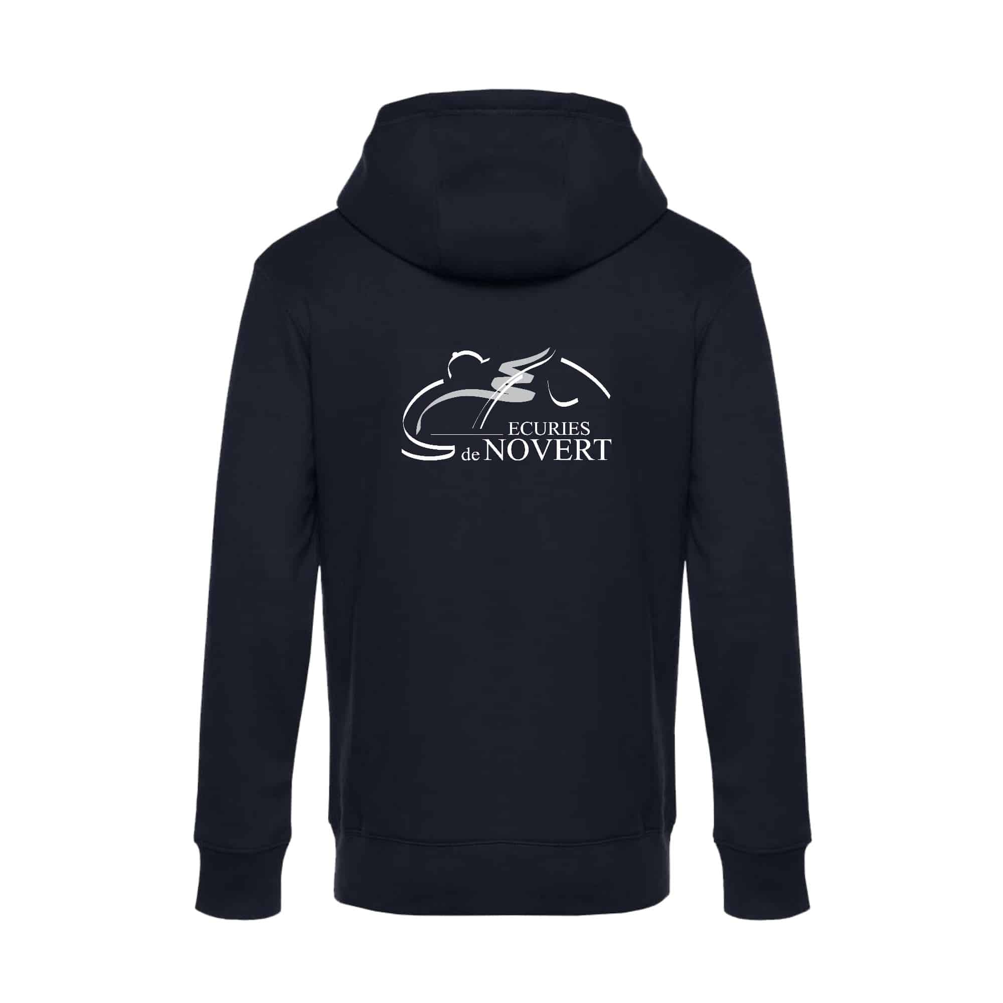 SWEAT ZIPPÉ (enfant) - LES ECURIES DE NOVERT - Navy - K455 – Image 3
