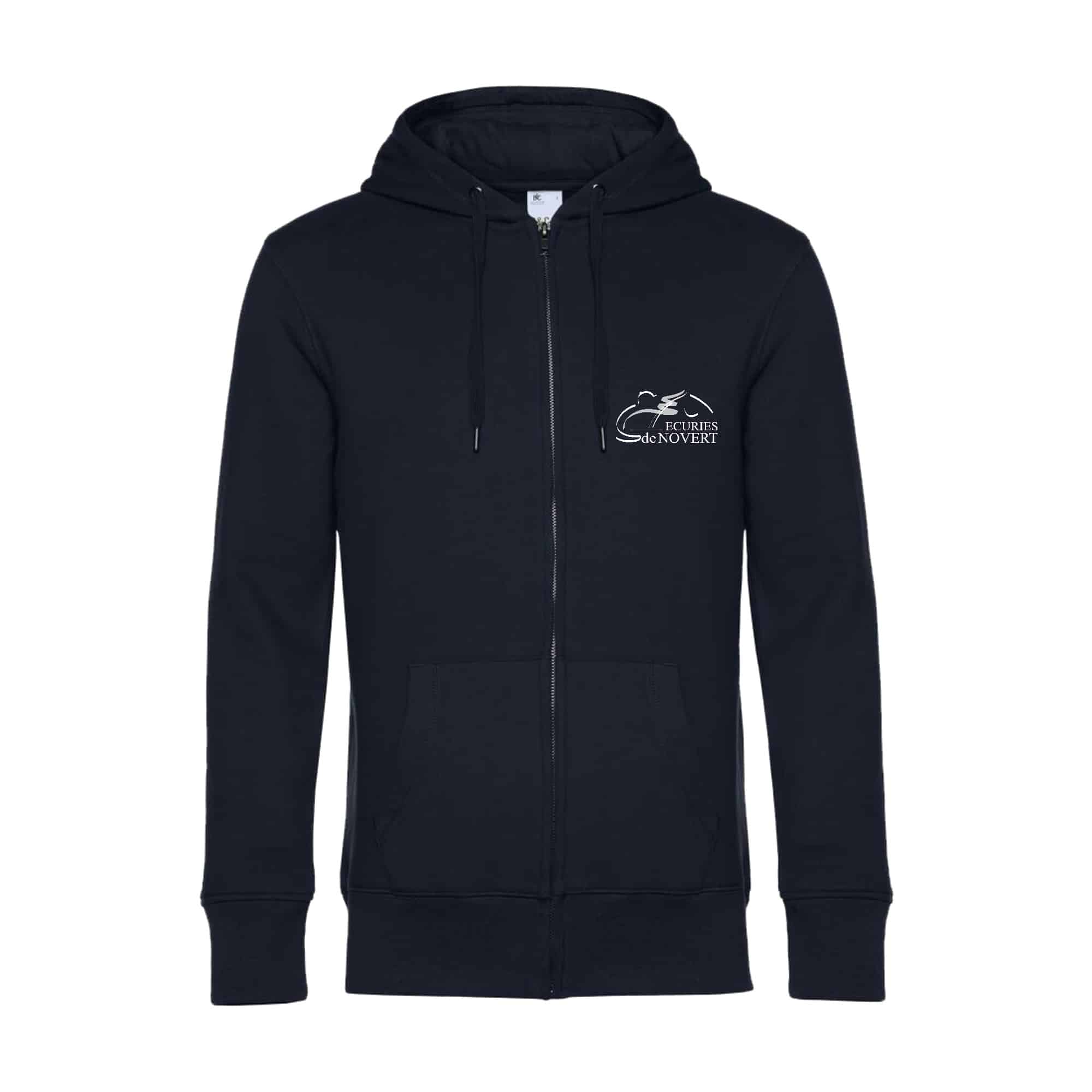 SWEAT ZIPPÉ (enfant) - LES ECURIES DE NOVERT - Navy - K455