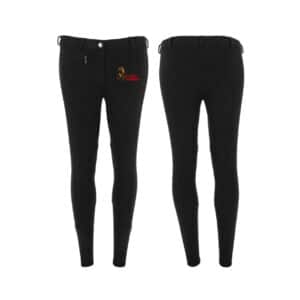 Pantalon d'équitation RIDING WORLD (enfant) - Écuries la Basse D'oncières - Noir - 989070