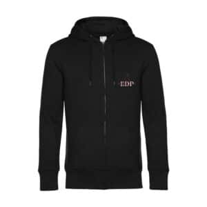 SWEAT ZIPPÉ (enfant) - Pension clairvaloise - Élevage des pensées - Noir - K455