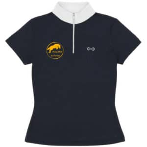 Polo de concours Riding World Roxane (Enfant) - Poney club de Passieu - Navy - 962128