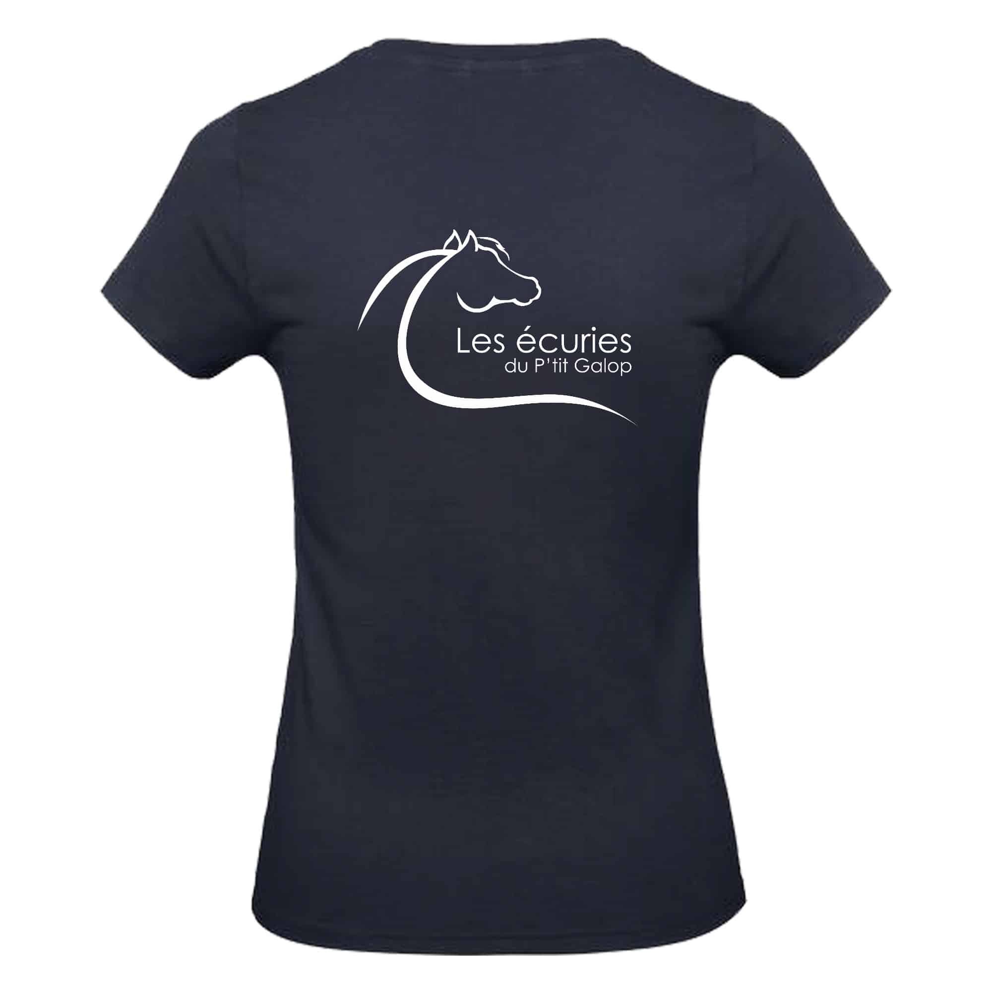 T-SHIRT (femme) - Les Ecuries du P'tit Galop - BC04T – Image 3