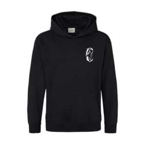 SWEAT A CAPUCHE (enfant) - Les écuries rose - Noir - K477