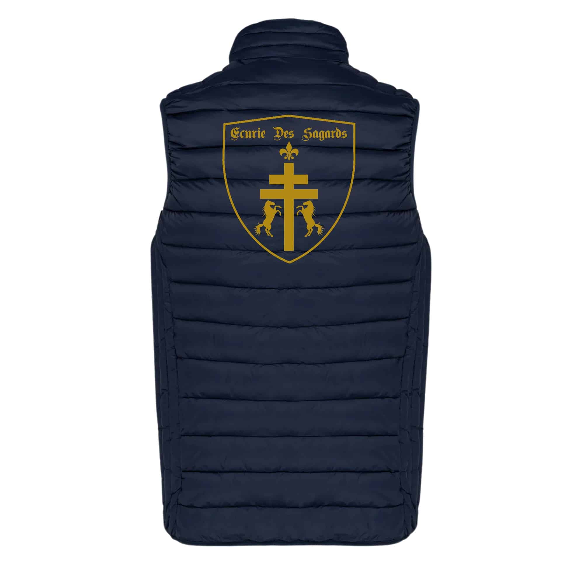 DOUDOUNE SANS MANCHES (enfant) - ECURIE DES SAGARDS - Navy - K6115 – Image 3