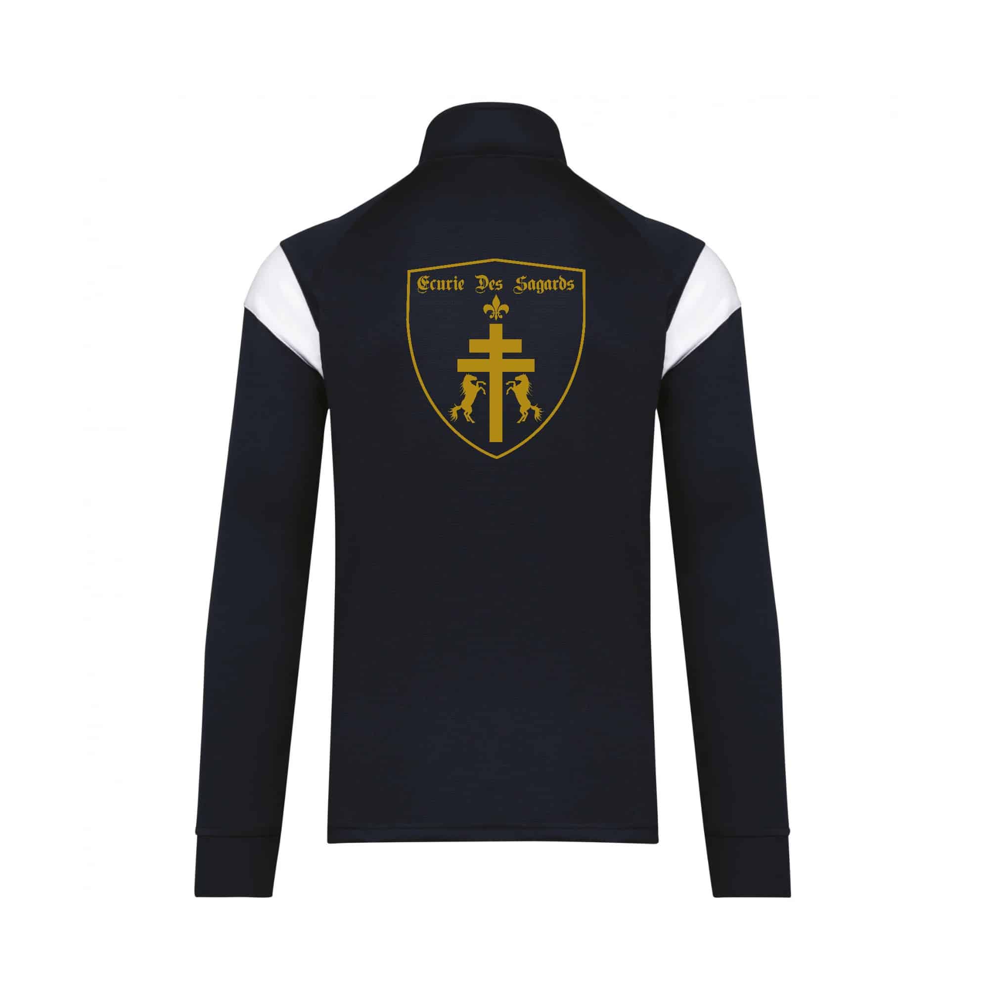 Veste de survêtement zippée (enfant) - ECURIE DES SAGARDS - Navy - PA391 – Image 2