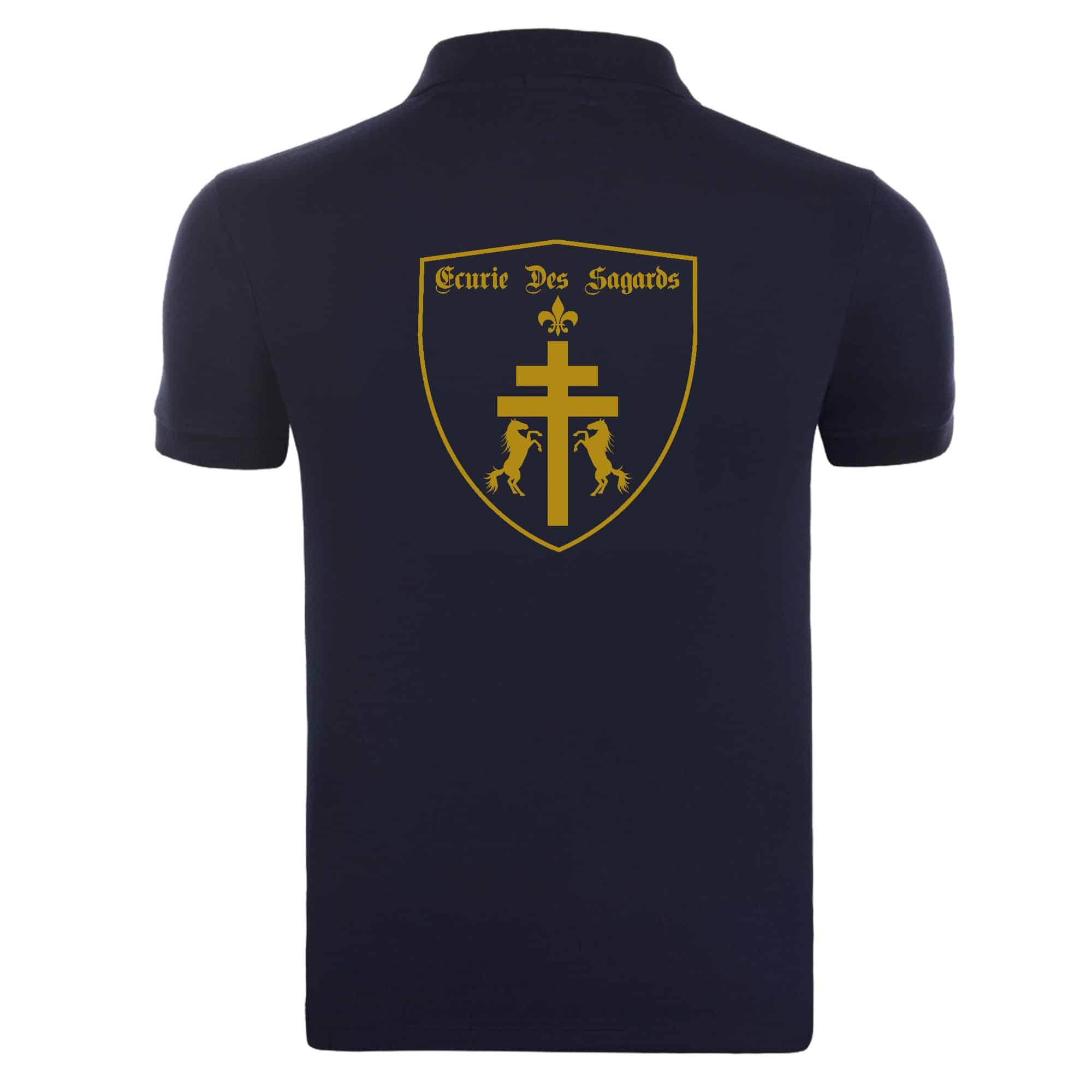 POLO (homme) - ECURIE DES SAGARDS - Navy - BCID1 – Image 3