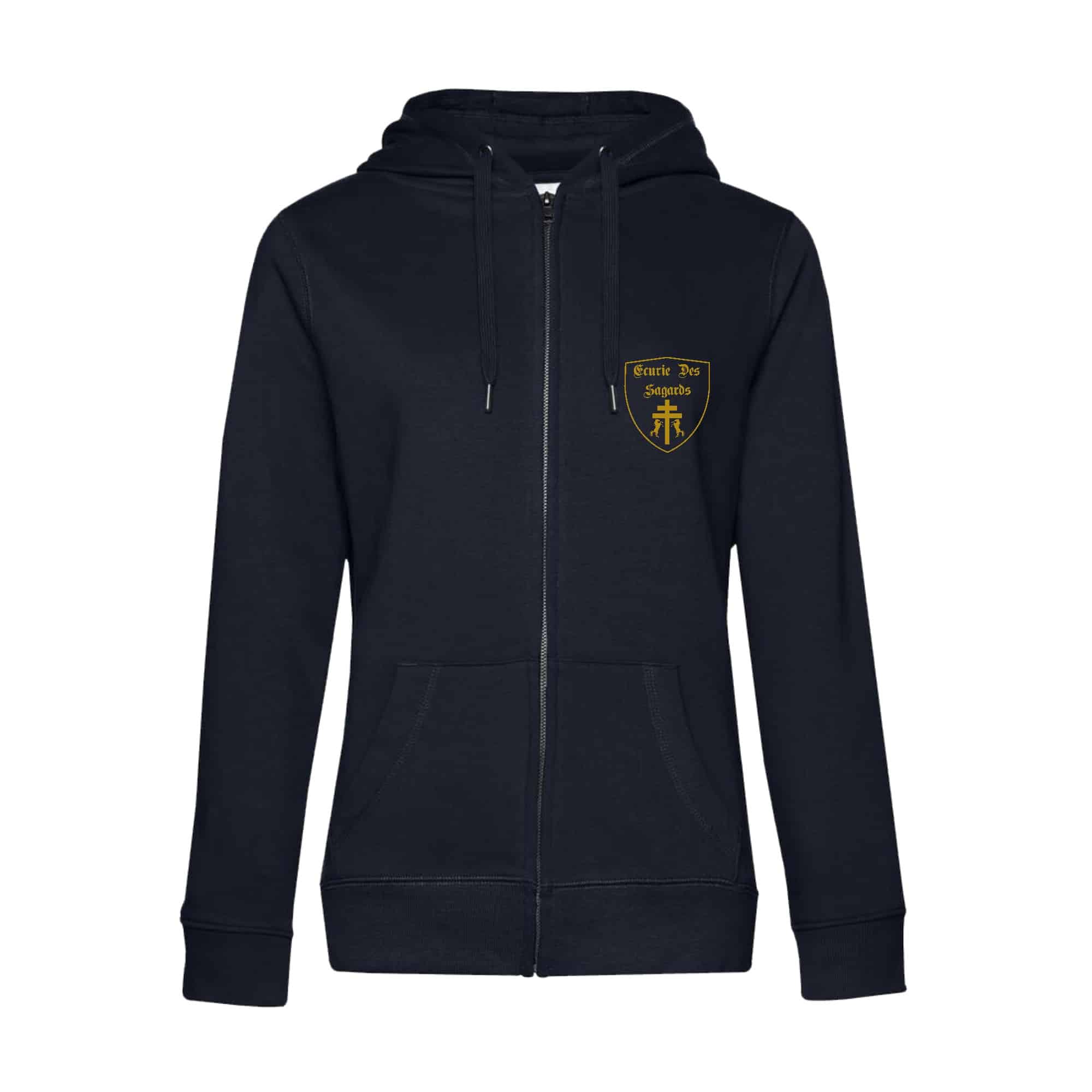 SWEAT ZIPPÉ (femme) - ECURIE DES SAGARDS - Navy - BCW03Q
