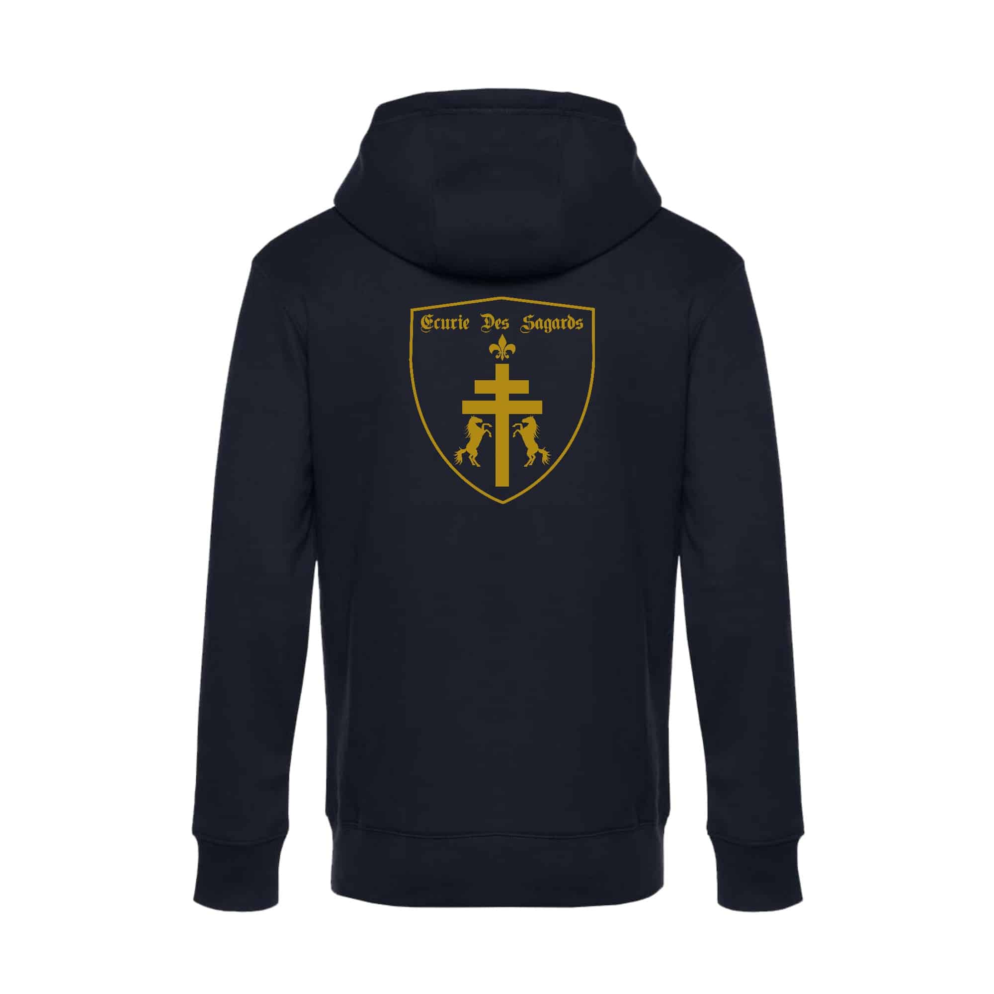 SWEAT ZIPPÉ (Homme) - ECURIE DES SAGARDS - Navy - BCU03K – Image 3