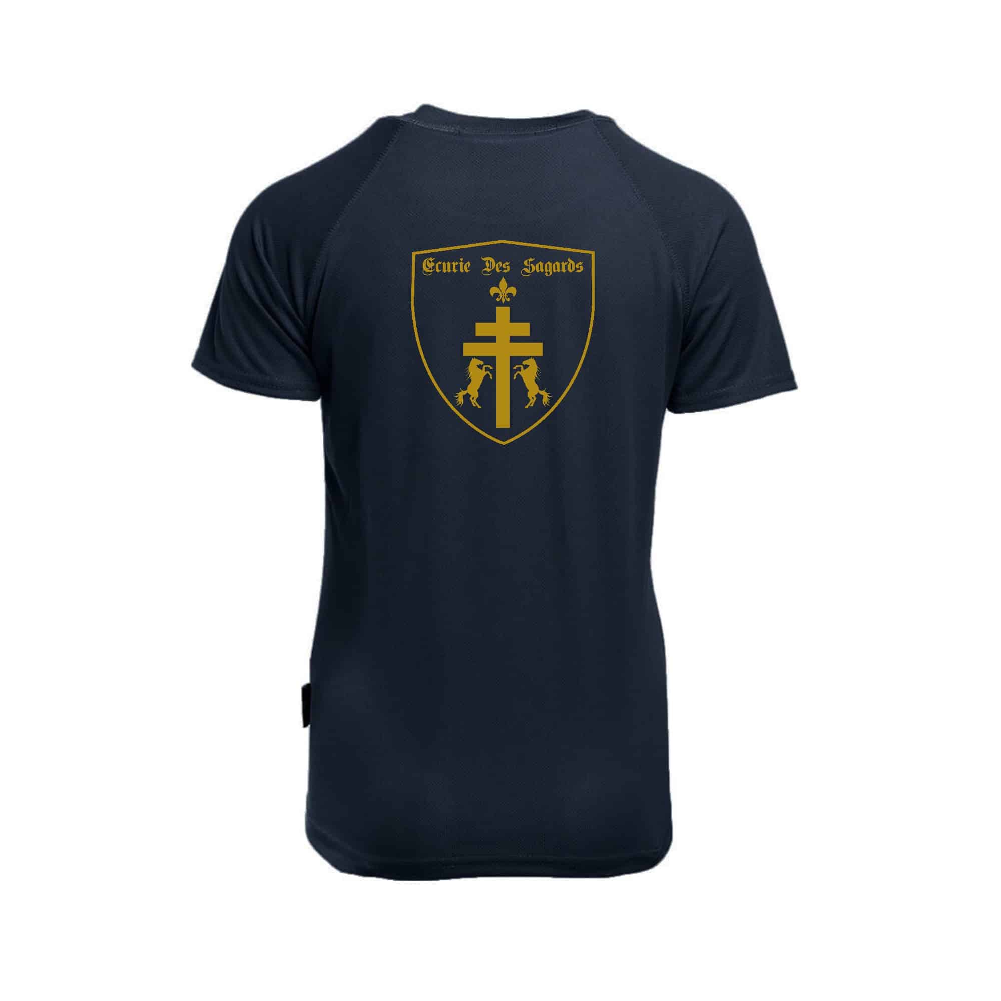 T-Shirt respirant (femme) - ECURIE DES SAGARDS - Navy - PK141 – Image 3