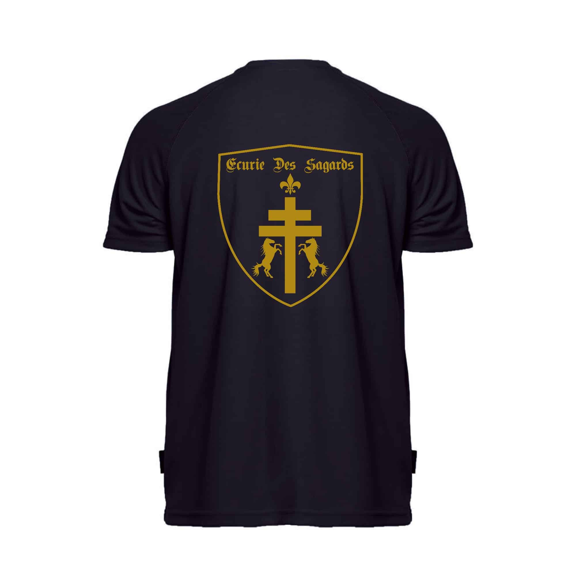 T-Shirt respirant (homme) - ECURIE DES SAGARDS - Navy - PK140 – Image 3