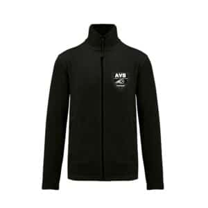 Veste micropolaire zippée (homme) – Avenir de la septaine - Noir – K911