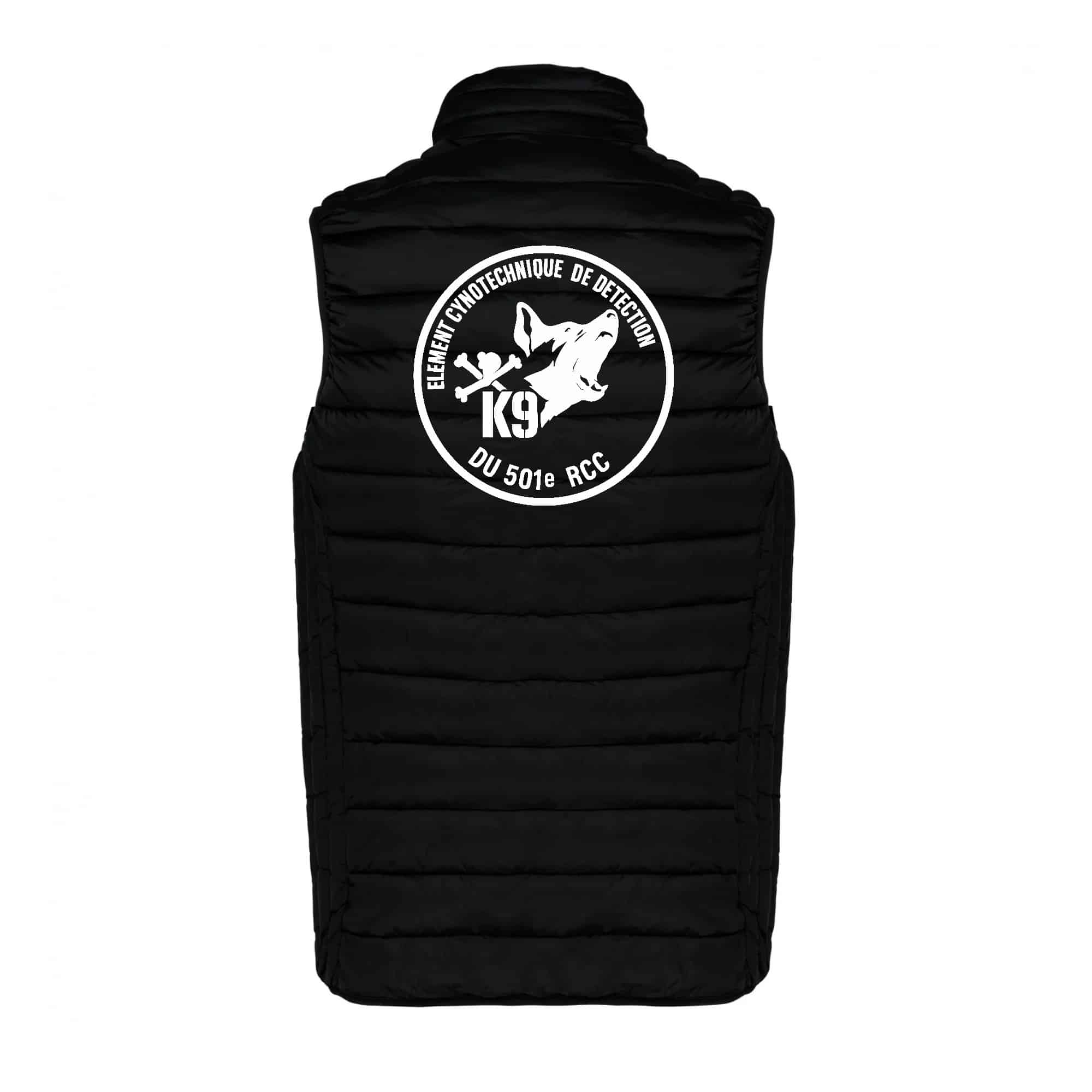 DOUDOUNE SANS MANCHES (enfant) - Chenil du 501 RCC - Noir - K6115 – Image 3