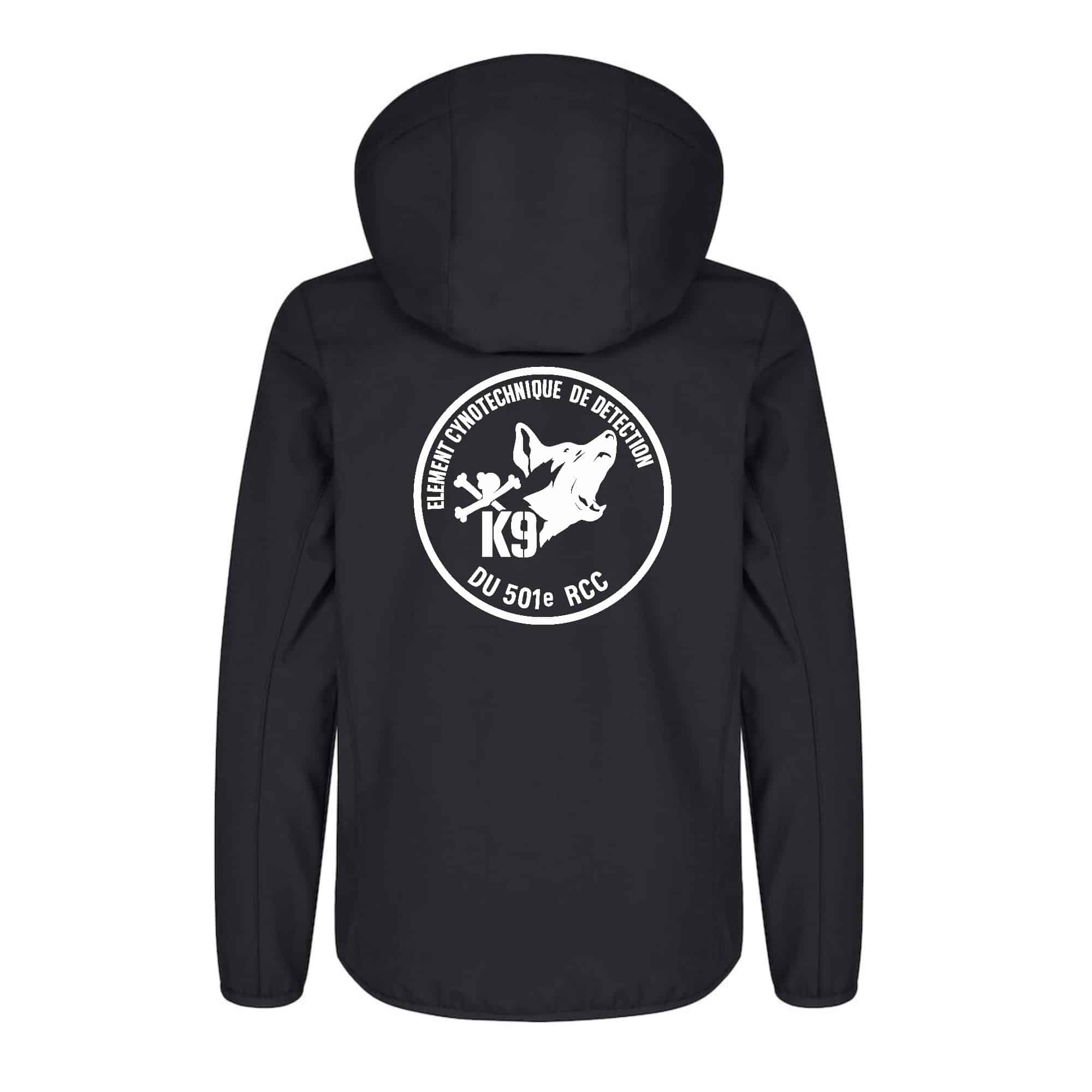 SOFTSHELL ''Classic'' (enfant) - Chenil du 501 RCC - Noir - 0200909 – Image 3
