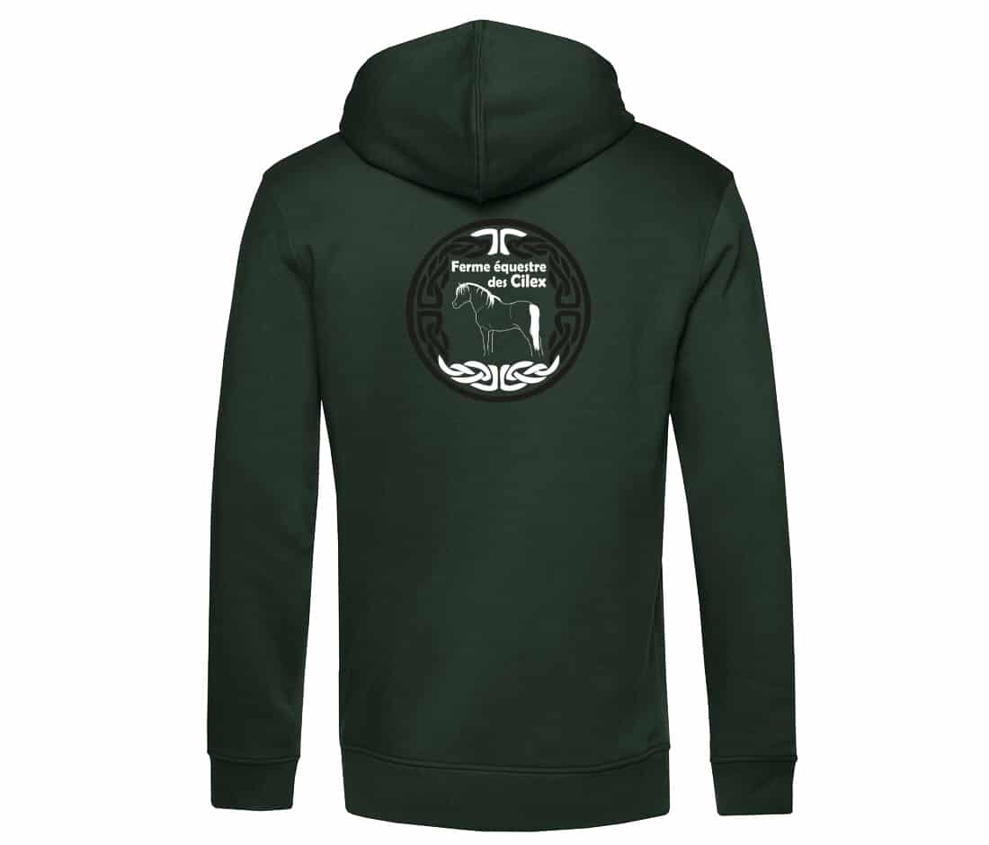 SWEAT A CAPUCHE (homme) - Ferme Equestre des Cilex - BCU33B – Image 8
