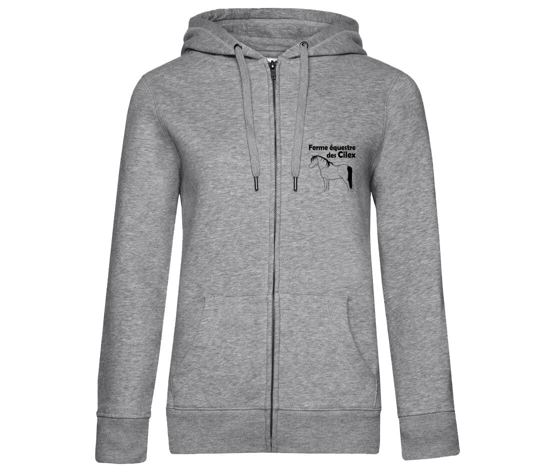 SWEAT ZIPPÉ (femme) - Ferme Equestre des Cilex - BCW03Q – Image 3