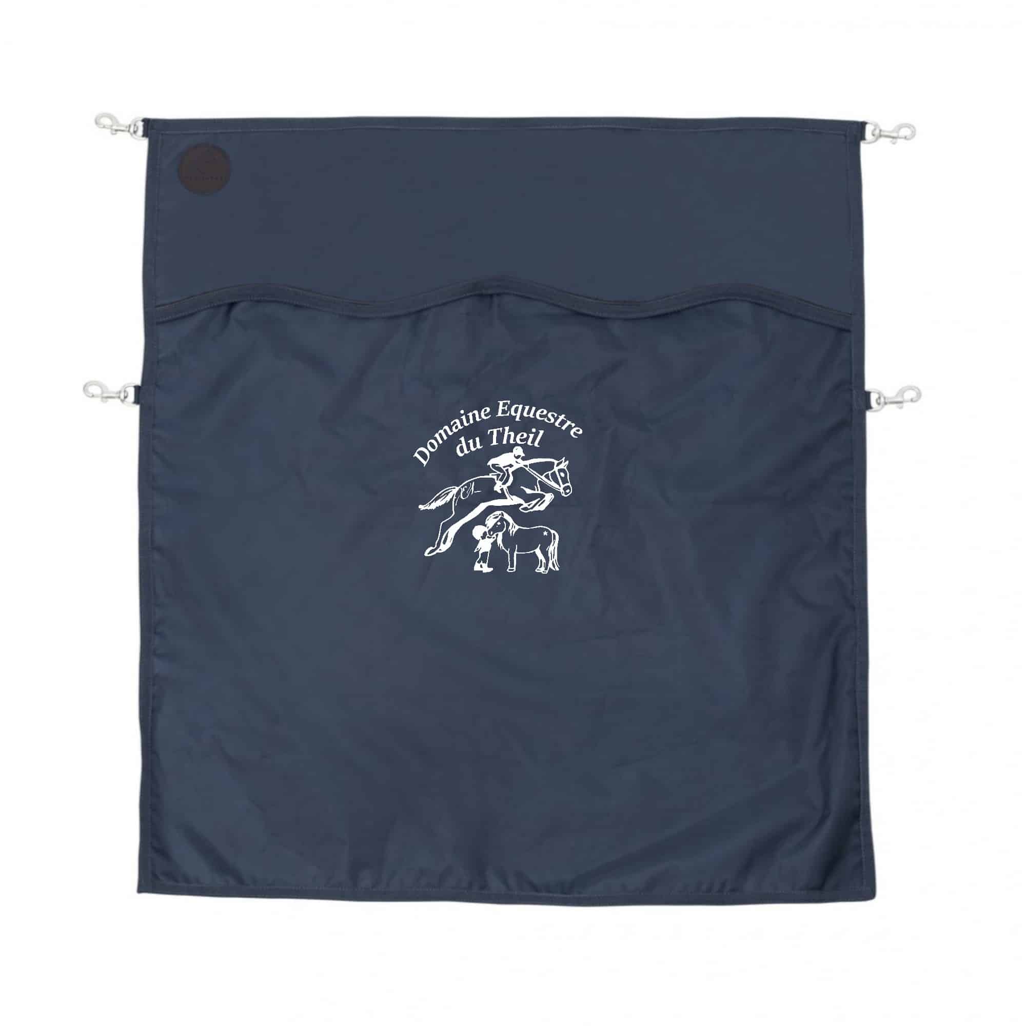 Rideau ou porte de box EQUITHÈME Premium - Domaine Équestre du Theil - Navy - RP001