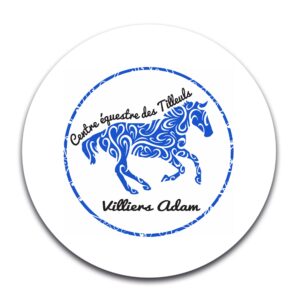 STICKER ROND - Centre équestre des Tilleuls - STI001