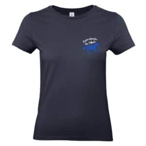 T-SHIRT (femme) - Centre équestre des Tilleuls - Navy - BC04T