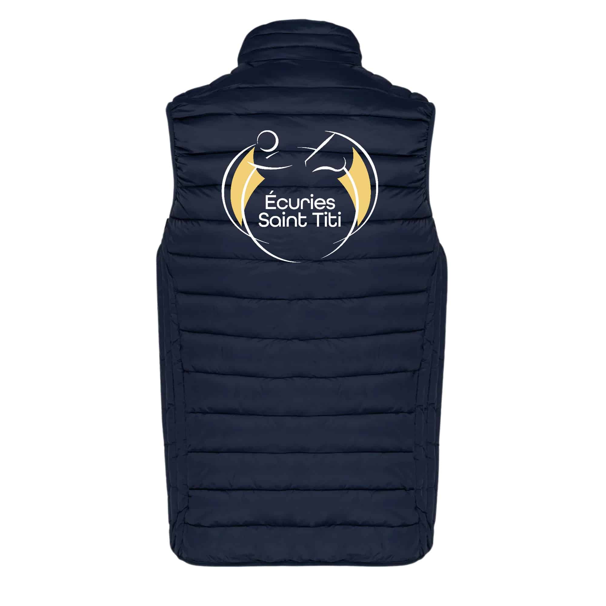 DOUDOUNE SANS MANCHES (enfant) - Écuries Saint Titi - Navy - K6115 – Image 3