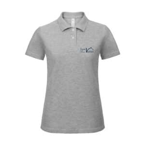 Polo premium (femme) - SCEA les Vottes - Gris chiné - BCW463