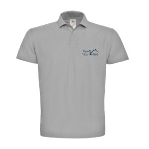 Polo premium (homme) - SCEA les Vottes - Gris chiné - BCU426