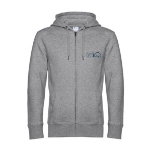 SWEAT ZIPPÉ (Homme) - SCEA les Vottes - Gris chiné - BCU03K