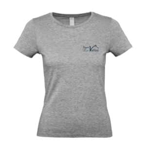 T-SHIRT (femme) - SCEA les Vottes - Gris chiné - BC04T