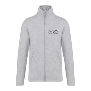Veste micropolaire zippée (femme) – SCEA les Vottes - Gris chiné – K907