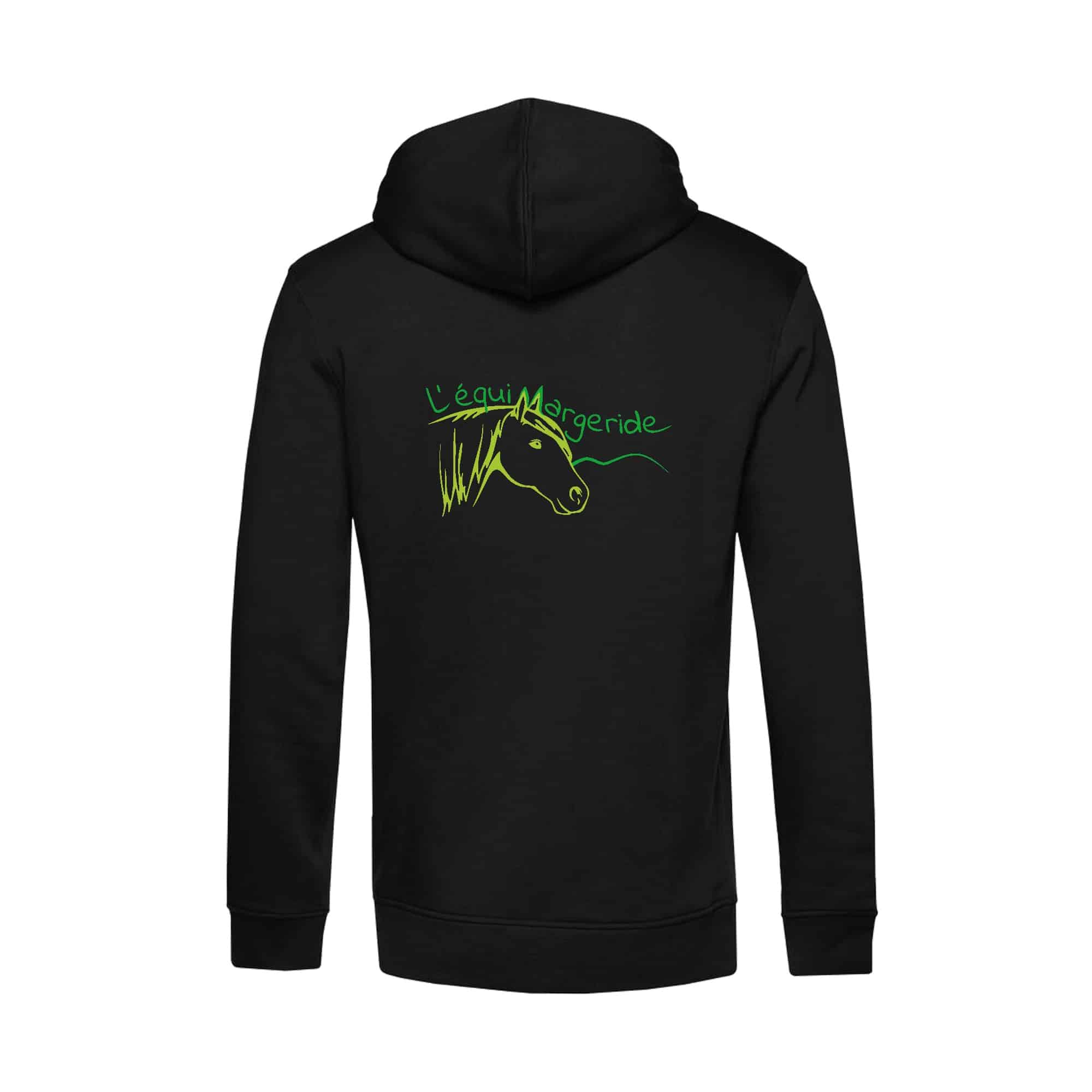 SWEAT A CAPUCHE (enfant) - L’Equimargeride - Noir - K477 – Image 2