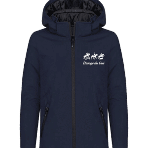 Softshell "PADDED" (enfant) - Élevage du Gué – Navy - 020906