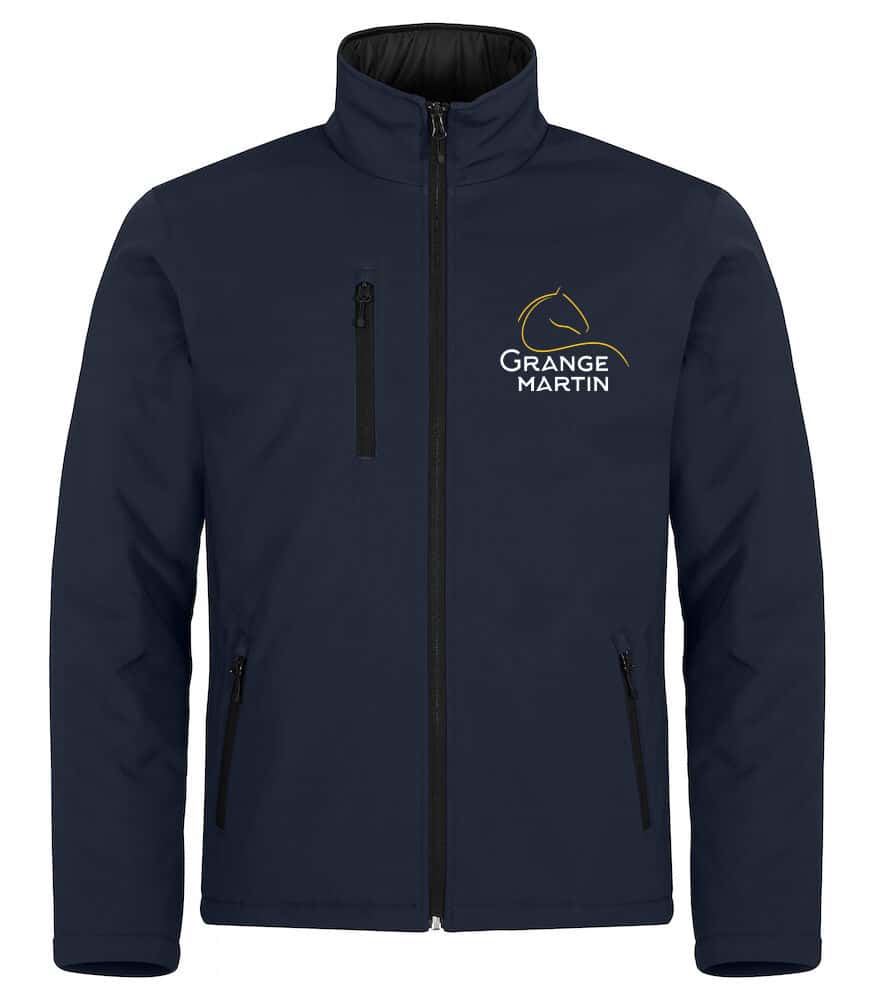 Softshell sans capuche "PADDED" (homme) - La Grange Martin - Navy - 020954