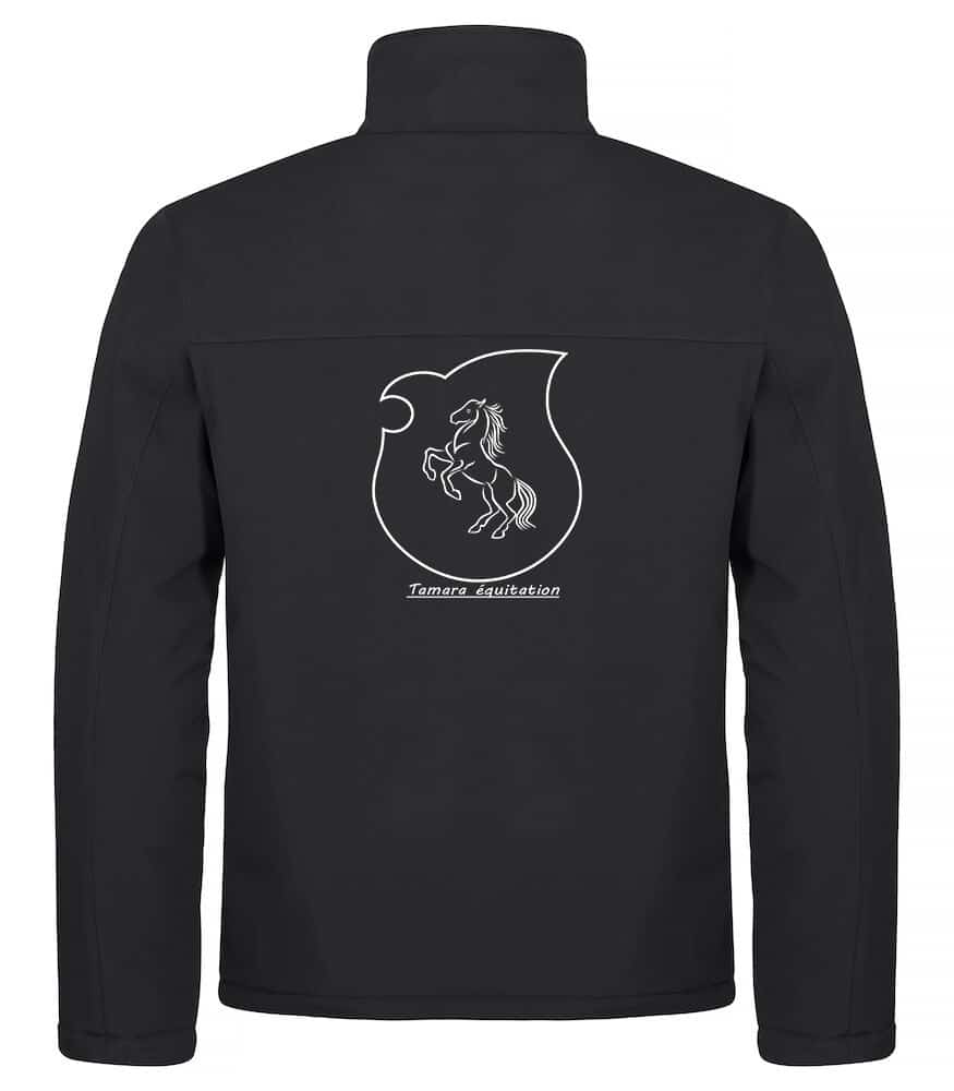 Softshell sans capuche "PADDED" (homme) - Tamara equitation – Noir - 020954 – Image 3