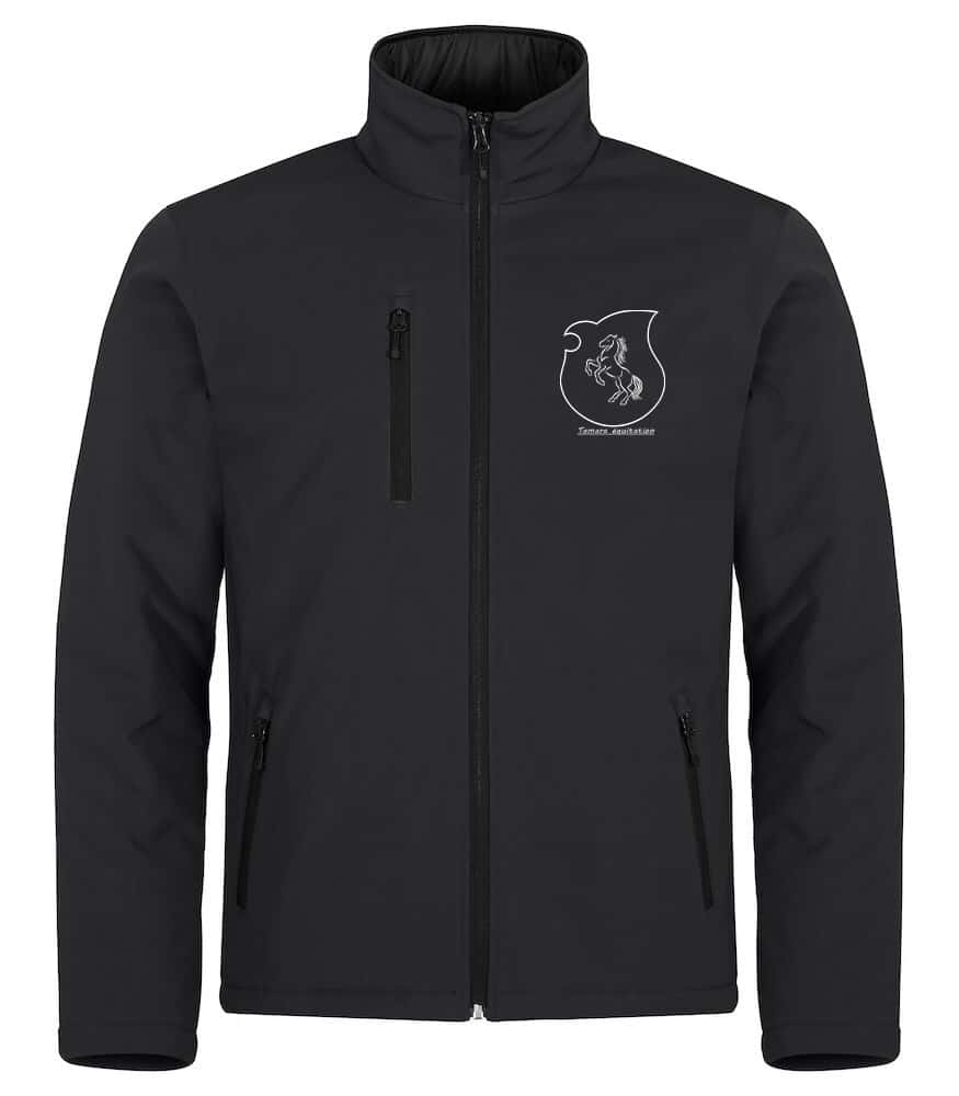 Softshell sans capuche "PADDED" (homme) - Tamara equitation – Noir - 020954