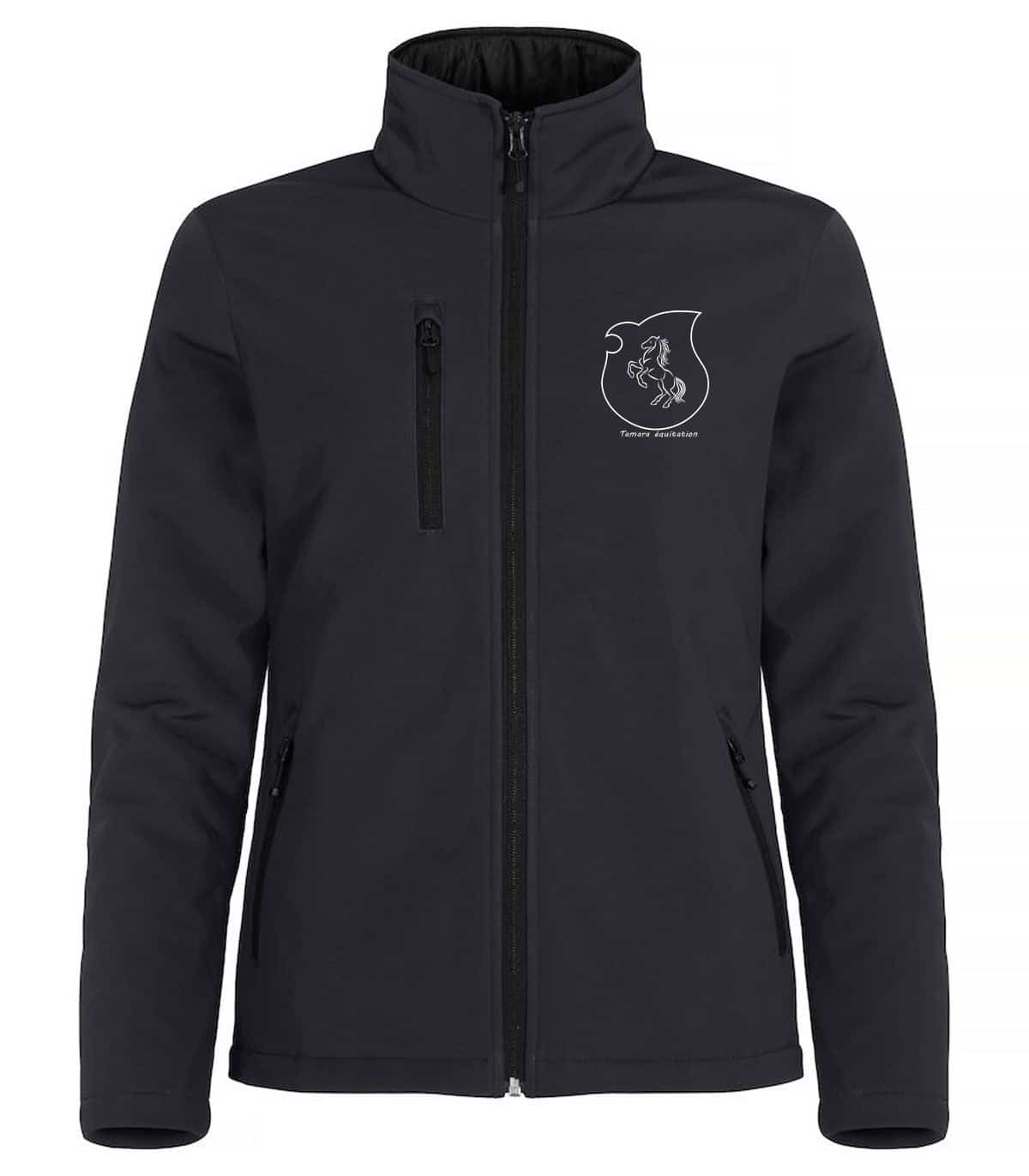 Softshell sans capuche "PADDED'' (femme) - Tamara equitation – Noir - 0200957