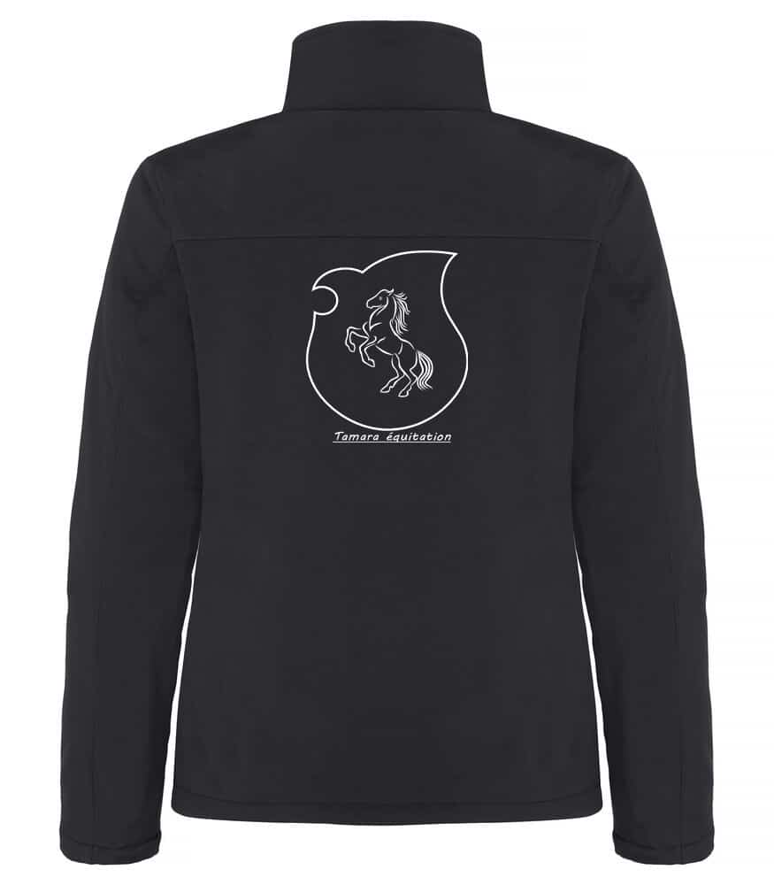 Softshell sans capuche "PADDED'' (femme) - Tamara equitation – Noir - 0200957 – Image 2