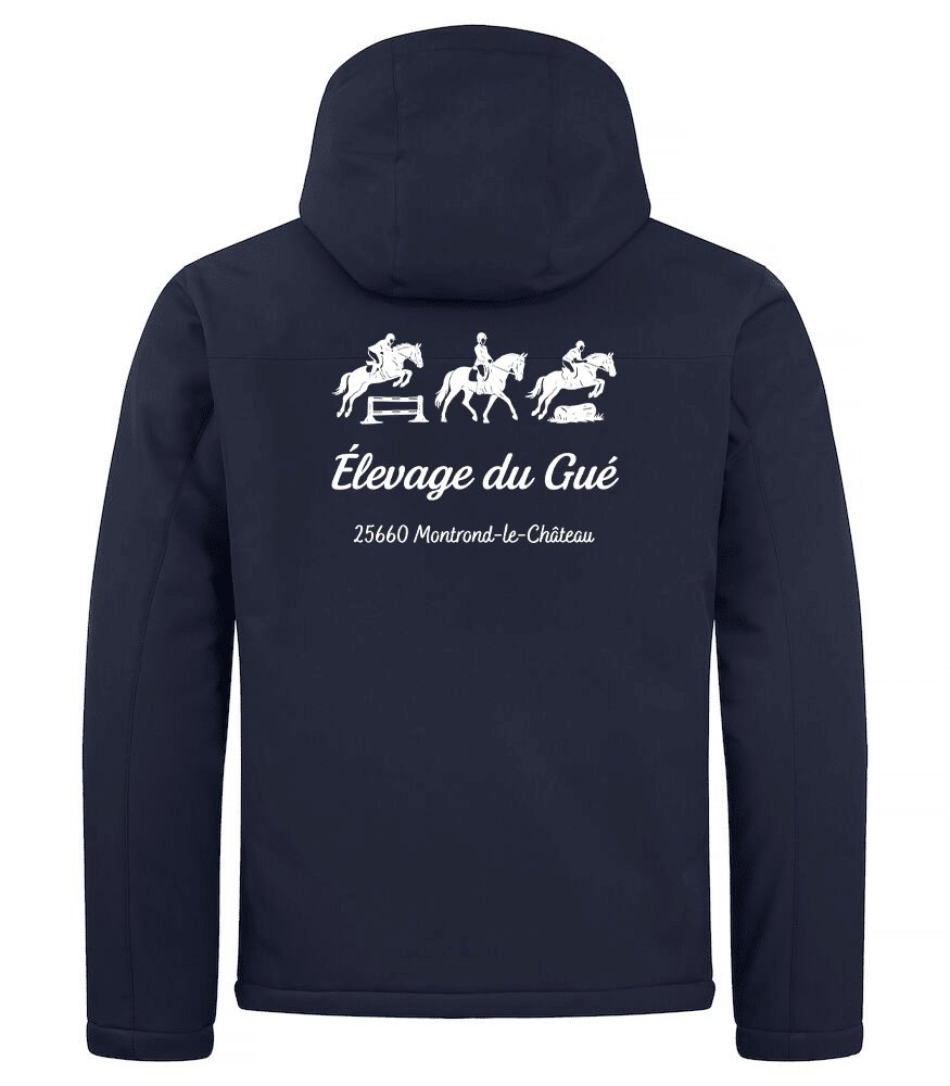 Softshell "PADDED" (homme) - Élevage du Gué – Navy - 020952 – Image 2